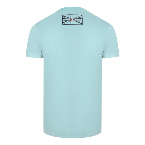 Aquascutum London Circle Logo Sky Blue T Shirt